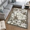 By Suardi Tappeto Living Velour Antiscivolo Dis. ASTER col. FANGO Ideale per Soggiorno Camera (65x110cm (2 Pezzi))