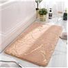 Kortran Tappetino da bagno in marmo, lussuoso tappeto da bagno morbido antiscivolo rosa e oro, decorazione del tappeto da bagno antiscivolo assorbente d'acqua for il bagno della cucina interna, doccia(Beige,6