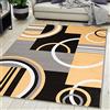 Carpeto Rugs Tappeto Moderno Salotto Giallo 120 x 170 cm a Pelo Corto