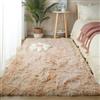 YUANWAN Tappeto Salotto Moderno 150 x 140 cm Morbido Antiscivolo Facile Pulizia Shaggy Tappeto Salotto Moderno Tappeto Moderno Soggiorno per Soggiorno, Corridoio, Camera da Letto, Beige Scuro