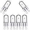 ZFFOZZ Lampadina Alogena G4 Da 40 Watt, 500 Lumen, Base 12 Volt, Trasparente, Dimmerabile, 6 Pezzi(G9 220V 40W)