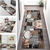 SGLGSTORE Tappeto Passatoia Corridoio Grigio Nero Marrone Tappeto Cucina Antiscivolo Lavabile 40X180CM Tappeti Runner Moderno Soggiorno Tappetino zerbino al metro Si pulisce con il mocio è Antisfilo tappeti