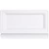Generico 50 100 200 Piatti di canna da zucchero rettangolari 26 x 13 cm, piatti di carta monouso bagassa Biodegradabile e Compostabile (50 pezzi)
