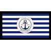 IDEA INDEPENDENT - True Sailor - Zerbino Personalizzato per Barca Zerbino da Esterno e Interno Accessori Barca in Gomma Riciclata 40x70 cm 100% Made in Italy