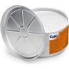 Cuki Professional Vaschette in Alluminio Tonde, Pizza, Torte e Crostate, Teglie Monouso Forno Microonde Cottura Conservazione, Diametro 33 cm x Altezza 2 cm, 1 Confezione da 50 Pezzi