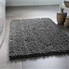 Wecon Home Basics Benno - Tappeto da bagno in ciniglia a pelo lungo, antiscivolo, lavabile in lavatrice, caldo e delicato (60 x 100 cm, grigio)