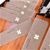 Obliqwin Tappetino Autoadesivo per Scale - 15 pezzi Long Tappetini Luminosi Antiscivolo Per Scale Tappetino per Scale Protezione Interne In Gradini Legno per Bambini Anziani e Animali