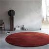Wecon Home Basics - Tappeto a pelo lungo, design elegante ed elegante per soggiorno, camera da letto e altro ancora, Anna (100 cm, rotondo, bordeaux)