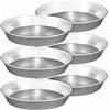 SICIGNANO CASALINGHI Sicignano | Set 6 Tortiera Conica Bassa in Alluminio 99,5%, Diametro 26 cm, Ideale per Torta, Pastiera, Crostata e Dolci al Forno, Riutilizzabile, Riciclabile