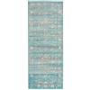 Mazovia Tappeto per Corridoio - Passatoia Corridoio Moderne Vintage - Tappeto a pelo Corto per Ingresso, Salotto - Certificato Oeko-Tex - Corridore a Metro - 70x250 cm Turchese