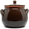 Fratelli Colì Colì, Pentola Bombata in Terracotta con Coperchio, Pentola Artigianale, Marrone, Diametro 20 cm