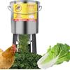 Generic Robot da cucina e tritatutto in acciaio inox resistente con 4 lame, taglia verdure per mangime per pollame, attrezzature agricole per polli, anatre, maiali