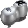 Reber - Grattugia elettrica Fido, 140 watt, guscio in plastica, rullo in acciaio, silver/nero