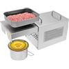 Wiyuer Frantoio elettrico da 1800 W, macchina per olio con display a LED, espulsore per olio caldo e freddo, 95% per arachidi, noccioli di pinoli