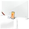 KESSER® Radiatore a infrarossi 520 W, riscaldamento in alluminio a risparmio energetico, 2 in 1, dispositivo su piedistallo e montaggio a parete con rilevamento finestra aperta + telecomando e