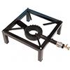 CFParker Fornellone a Gas Bombola Gpl in Ghisa e Basamento in Ferro CFParker Made in Italy Bruciatore 7.5 Kw - F04P