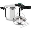 Magefesa DYNAMIC - Set Pentola a Pressione Rapida da 5L + Cestello, Acciaio Inossidabile 18/10, Efficienza Energetica, Per Tutti I Tipi Di Piani Cottura, Induzione