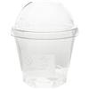 POLOPLAST PZ 96 COPPETTE DI PLASTICA TRASPARENTE CC 220 + COPERCHIO IDEALE PER MACEDONIE YOGURT E GELATI PLASTIC CUP FOR ICE CREAM.100% RECYCLABLE PLASTIC.