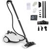 SOARS Potente Pulitore a Vapore 2000W, 14 Accessori, Pressione Massima 5 Bar, Temperatura 160℃, Riscaldamento Rapido 8 Minuti, Serbatoio 1,8L, per Pavimenti, Divani, Cucina, Superficie 108 m² (Bianco)