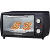 ecosa Mini forno, 1000 Watt, 10 litri, con teglia da forno e griglia, forno per pizza, 90° - 230° C, timer da 60 min, teglia per briciole apribile, mini forno