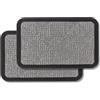Astra Zerbino per esterni e interni - 50x80 cm Set da 2 Motivo argento - Zerbino antiscivolo - Tappeto cattura-sporco molto resistente - Zerbino per gradini