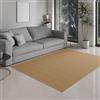 DE-COmmerce Tappeto Bambù massive, 17mm Indurito Listello La Nuovi Generazione Non Bordato Tappeto Soggiorno Cucina Made IN Germany - Oro, 170x240 cm