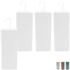Paluplus Set 4 Evaporatori d'acqua per termosifoni in Ceramica, misura 8x4x19 cm, Umidificatore con motivo LUCIDO e gancio a forma di S -2025 (Bianco)