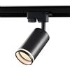 Planetitaly Faretto Led per Binario Monofase Orientabile Con Attacco Gu10, 8W, 580 Lumen, Alluminio, Sistema Rotazione, Montaggio a Soffitto, Nero, 6000K