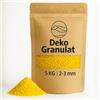 matches21 HOME & HOBBY Granuli decorativi gialli come decorazione colorata - 5 kg piccole pietre decorative Ø 2 - 3 mm per bicchieri, vasi