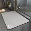 SELIYA Tappetino da bagno in farina fossile sottile, zerbino in gomma, tappeto da bagno lavabile in lavatrice ad asciugatura rapida, tappetini da bagno antiscivolo assorbenti 40 × 60 cm