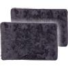 Schöner Wohnen Kollektion tappeto da bagno 67x110 cm set di 2 - tappetino da bagno molto soffice antracite - tappetino decorativo da bagno lavabile e antiscivolo