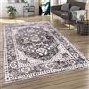 Paco Home Tappeto Salotto Moderno Pelo Corto Moderno Motivo Persiano Motivo Ornamenti Bordura Mandala, Dimensione:80x150 cm, Colore:Grigio 3