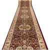 rugsx Passatoia HEAT-SET ROYAL AGY 0521 tappetini da ingresso, tappeti da cucina, tappeti da pavimento, moderni, di varie dimensioni bordeaux 70x300 cm