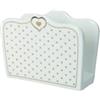 Brandani 51668 PORTATOVAGLIOLI AMORE MIO CUORI NEW BONE CHINA, 12.5x5.5x9h cm