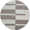 Teppium Tappeto per soggiorno a scacchi, cucina, camera da letto, sala da pranzo Tappeto a pelo lungo morbido, facile da pulire, altezza del pelo 30 mm Misurare: 80 cm Rund Colore: Beige