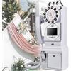 JIADUOFU 32g/64g Nuovo Audio Video Guestbook Phone Booth Registratore per Matrimoni - Modello Cabina Telefonica Retrò - Un'ottima Aggiunta Qualsiasi Occasione Speciale - 1080p Wedding Guestbook,White-64GB