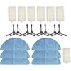 ComfyHarbor Per ZACO V5s Pro V5x Per V3 Serie Robot Aspirapolvere Parti di Ricambio 6 Filtri, 6 Mops, 8 Spazzole