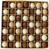 FACAIIO 49 mini palline di Natale in velluto per decorare alberi e spazi per le vacanze (marrone)