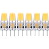Hoopoocolor 6PCS GY6.35 Lampadina 5W, Bianco Caldo, Lampadina Di Piccole Dimensioni, Flusso Luminoso 500LM Adatto Per Lampada A Sospensione, Lampada A Sospensione, Lampada Da Tavolo, Lampada