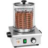 KLARSTEIN Pro Wurstfabrik 450 - Hot Dog Maker, 450 Watt, 30-100 °C, Cilindro in Vetro: Ø 20 cm, Gabbia in Acciaio Inox Suddividibile: Ø 17 cm / 5 litri, Acciaio Inox, Serbatoio: 1,1 L, Argento