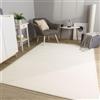 TT Home Tappeto Camera Da Letto Soggiorno Pelo Corto Etnico Scandi Monocromatico, Colore:Crema, Dimensione:80x150 cm