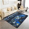 Loussiesd Tappeto da Giocatore con Camouflage per Soggiorno Tappeto per Camera dei Bambini Tappeto con Gamepad Blu per Interno Tappeto d'Accento per Ingresso 150 * 200 cm