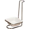HELVES Porta mestolo doppio in ceramica bianca con portautensili verticale in acciaio inox for l'organizzazione del bancone della cucina (Color : A, Size : 18X11X10CM)