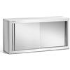 Forgast Armadio da Cucina Acciaio Inox, Armadietto Sospeso Da Parete Muro, Professionale, 120x40x60 cm, Portata 50 kg, per Ristorante, Casa, Cucina, Hotel, Bar