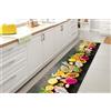 GLHOME Idee per la casa GL Home Tappeto Cucina Antiscivolo Made in Italy Passatoia Antimacchia Multiuso Corridoio Soggiorno Lavabile in Lavatrice - Frutta Esotica - 50x250 cm