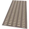 emmevi Tappeto Cucina Morbido 3D Assorbente Lavabile Antiscivolo Passatoia Bordata A Righe 57x135 Beige