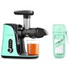 AMZCHEF Spremiagrumi frutta e verdura con 2 modalità di velocità - spremiagrumi Slow Juicer con bottiglia portatile e 2 tazze - senza BPA Cold Press Juicer con LED intelligente e funzione di
