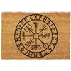 Generic Giftstory - Zerbino in cocco Vegvisir Viking KompASS per interni ed esterni, 80 x 50 cm, per porta di casa, motivo benvenuto