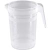 Maxi Products MAXI PRODUTS - 10 pezzi Caraffa in plastica da 1 litro - Plastica (PP) Trasparente - Riciclabile e riutilizzabile - Maniglia Infrangibile - Gazpacho - Sangria - Birra - Limonata - Speciale ostello