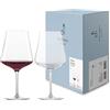 Zwiesel Glas Bicchieri da vino rosso bordeaux (set da 2), eleganti bicchieri bordeaux per vino rosso, lavabili in lavastoviglie, made in Germany (Art. n. 123738)